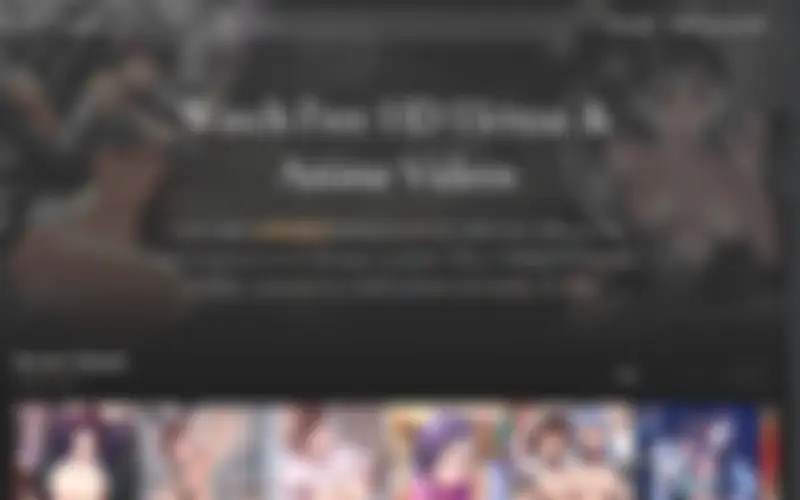 Preview of the Hanime.tv homepage, intentionally obscured