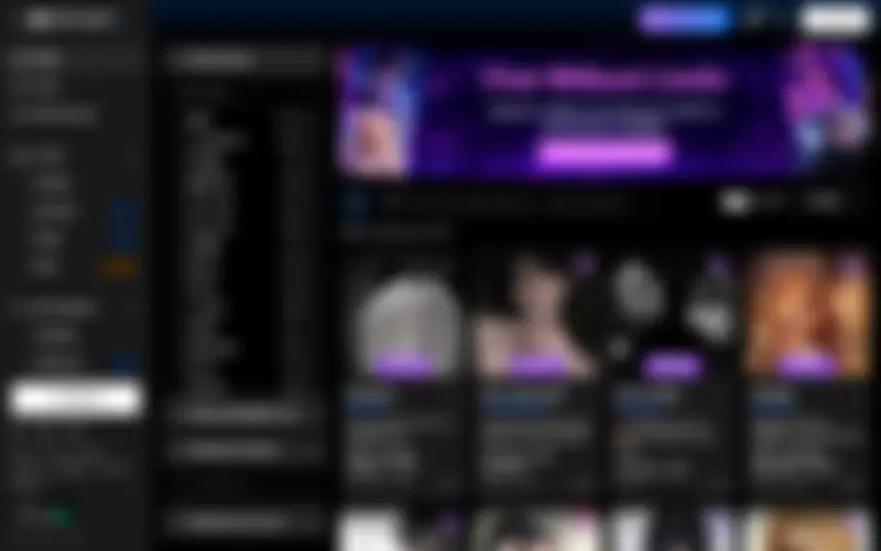 Preview of the SpicyChat AI homepage, intentionally obscured